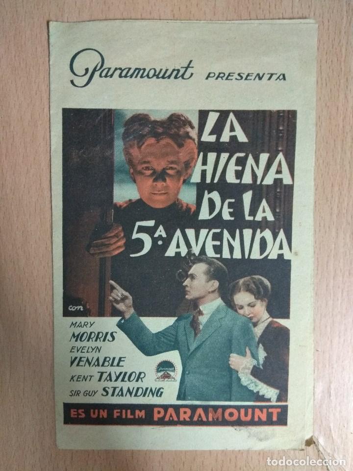 Cine: LA HIENA DE LA QUINTA AVENIDA - CINE - PROGRAMA DOBLE DE MANO - Foto 1