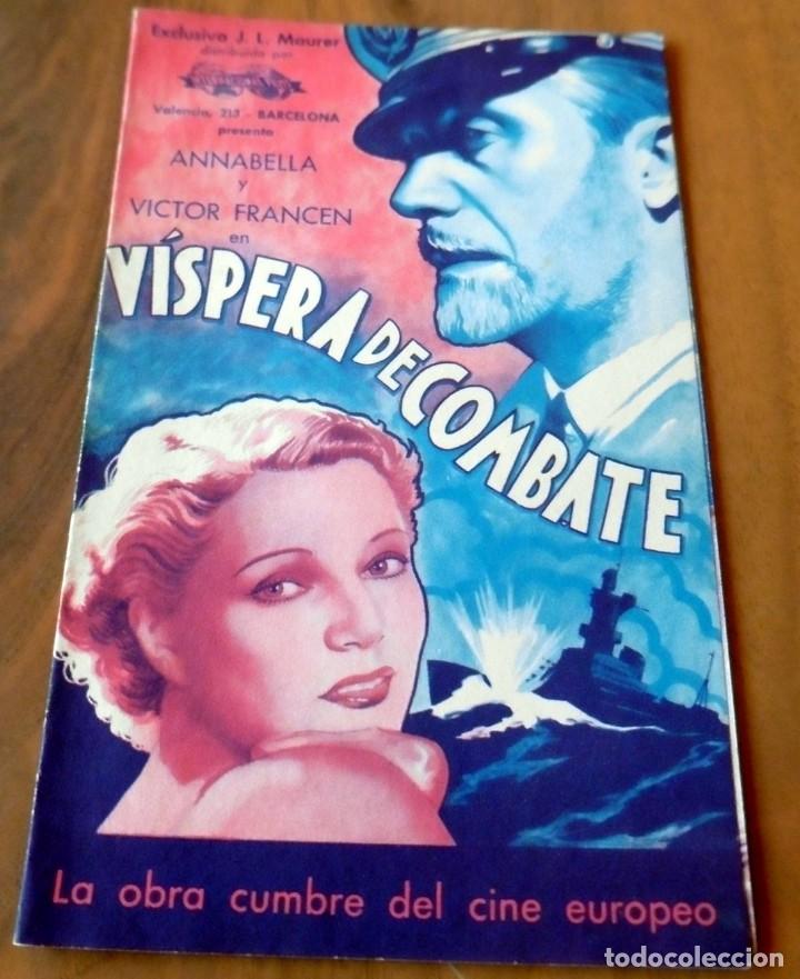 Cine: PROGRAMA DE CINE DOBLE - ORIGINAL - S/P - V&Iacute;SPERA DE COMBATE - Foto 1