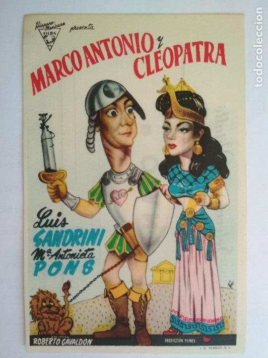 Cine: PROGRAMA DE CINE, MARCO ANTONIO Y CLEOPATRA, SELECCIONES VITALLE