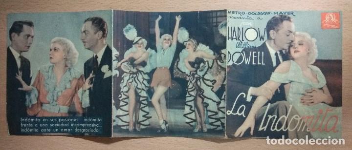 Cine: LA INDOMITA -1936 - CINE - PROGRAMA TRIPTICO - Foto 2