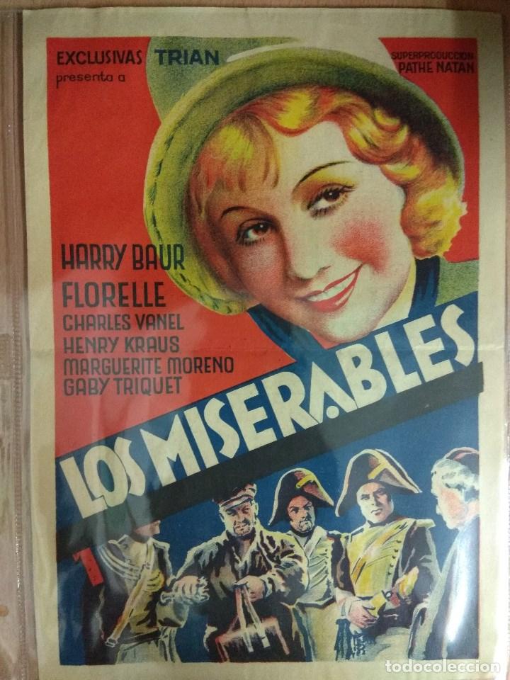 Cine: LOS MISERABLES - CINE - PROGRAMA SENCILLO. GRAN FORMATO. - Foto 1
