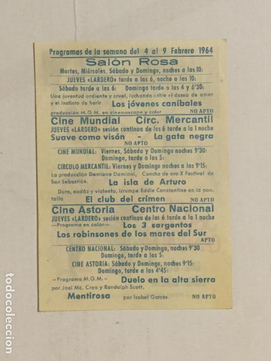 Cine: PROGRAMA DE CINE LOS J&Oacute;VENES CANIBALES. PUBLICIDAD EN REVERSO. - Foto 2