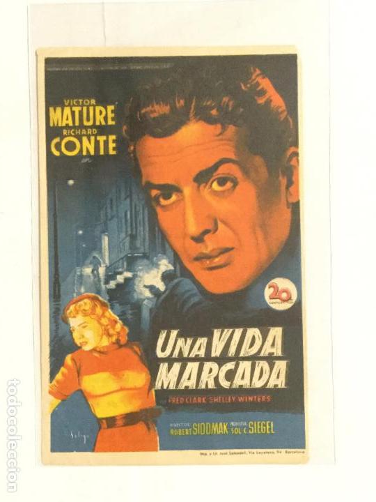 Cine: PROGRAMA DE CINE UNA VIDA MARCADA. CINEMA GOYA (ZARAGOZA). - Foto 1