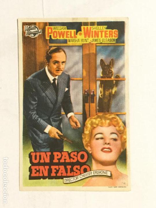 Cine: PROGRAMA DE CINE UN PASO EN FALSO. TEATRO EMPERADOR. - Foto 1
