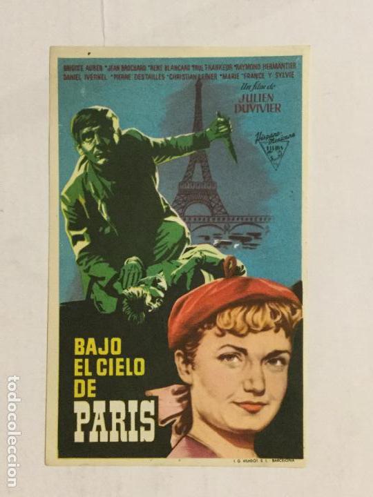 Cine: PROGRAMA DE CINE BAJO EL CIELO DE PARIS. - Foto 1
