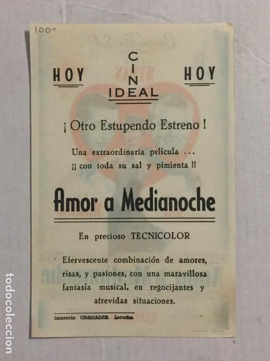 Cine: PROGRAMA DE CINE AMOR  A MEDIANOCHE. CINE IDEAL. - Foto 2