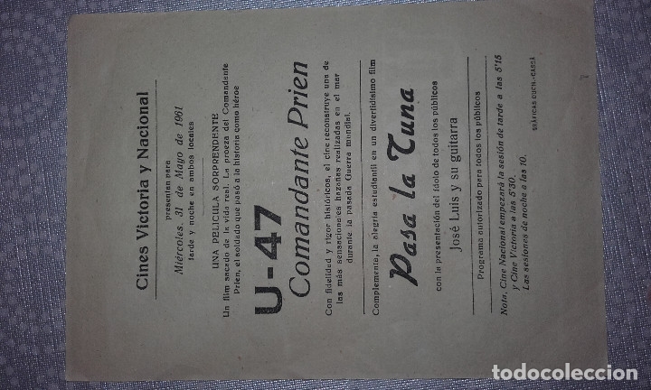 Cine: U 47 COMANDANTE PRIEN - Foto 2