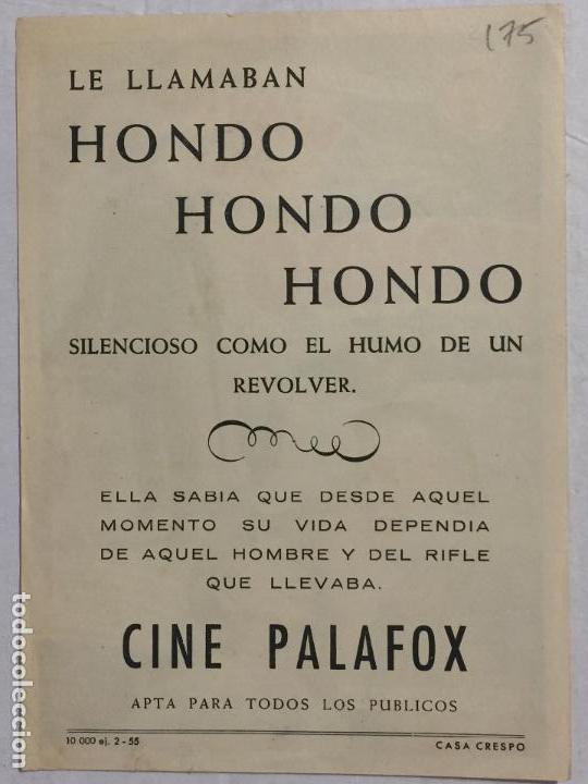 Cine: PROGRAMA DE CINE HONDO. CINE PALAFOX. - Foto 2