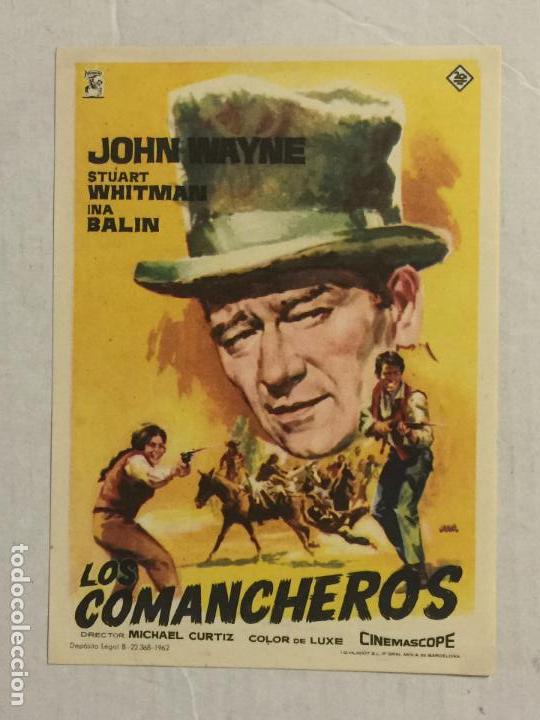 Cine: PROGRAMA DE CINE LOS COMANCHEROS. CINES CARRION / ROXY. - Foto 1