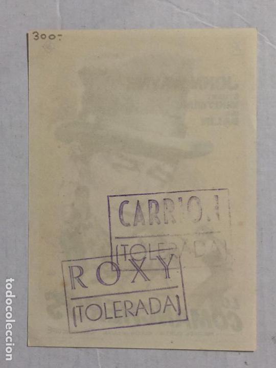 Cine: PROGRAMA DE CINE LOS COMANCHEROS. CINES CARRION / ROXY. - Foto 2
