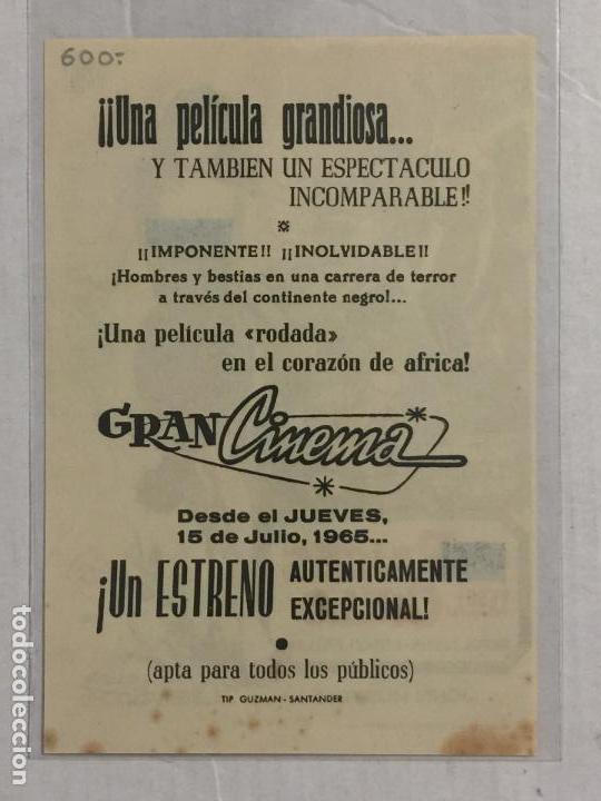 Cine: PROGRAMA DE CINE LAS RAICES DEL CIELO. GRAN CINEMA (SANTANDER). - Foto 2