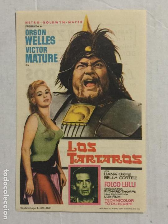 Cine: PROGRAMA DE CINE LOS TARTAROS. TEATRO CINE ALCAZABA (MERIDA). - Foto 1
