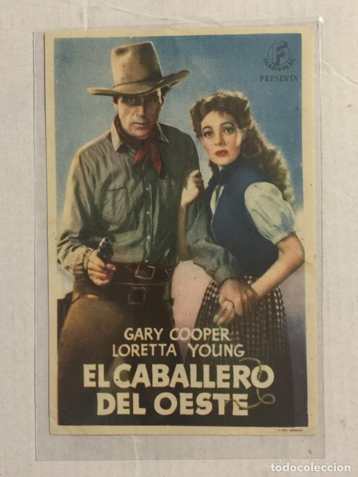 Cine: PROGRAMA DE CINE EL CABALLERO DEL OESTE. CINE AVENIDA (V. SERENA). - Foto 1