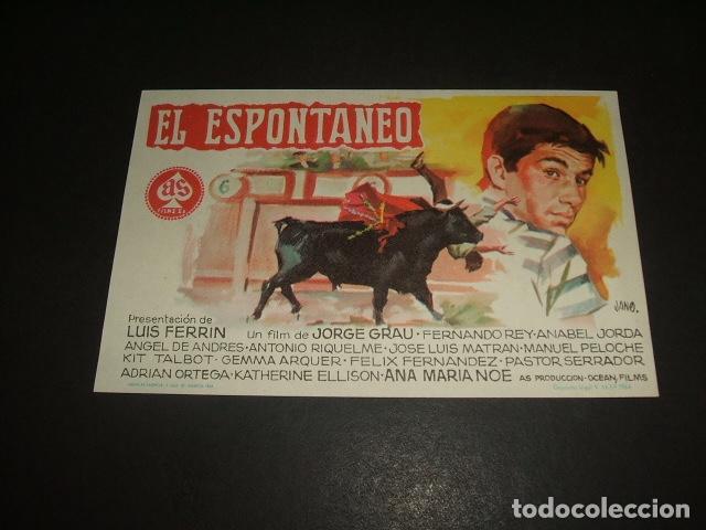 Cine: EL ESPONTANEO PROGRAMA DE MANO - Foto 1