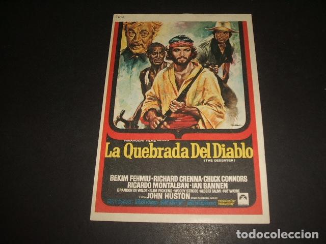 Cine: LA QUEBRADA DEL DIABLO PROGRAMA DE MANO - Foto 1