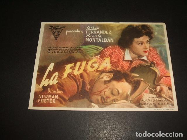 Cine: LA FUGA PROGRAMA DE MANO - Foto 1