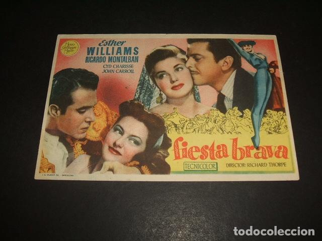 Cine: FIESTA BRAVA PROGRAMA DE MANO - Foto 1
