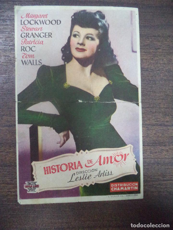  Foglietti di film di film antichi di cinema: PROGRAMA DE CINE S/P. HISTORIA DE AMOR.