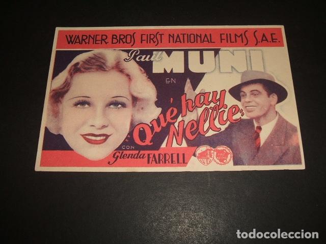 Cine: QUE HAY NELLIE PAUL MUNI PROGRAMA DE MANO - Foto 1