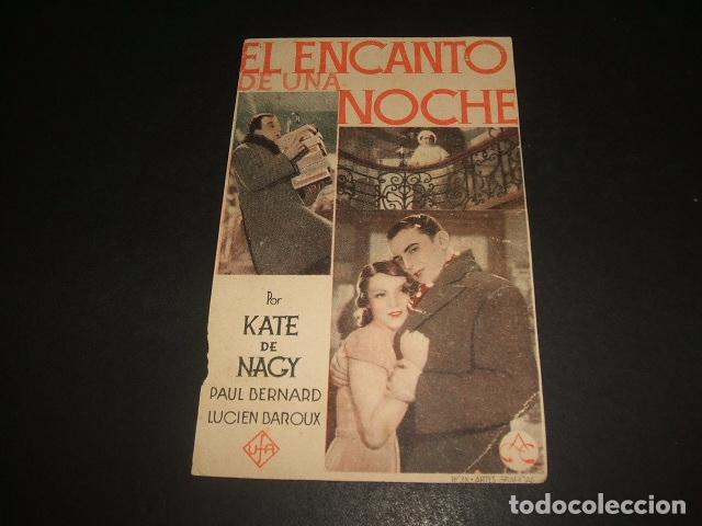 Cine: EL ENCANTO DE UNA NOCHE KATE DE NAGY PROGRAMA DE MANO - Foto 1