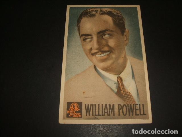 Cine: LA INDOMITA WILLIAM POWELL PROGRAMA DE MANO TEATRO MONUMENTAL - Foto 1