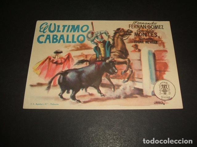 Cine: EL ULTIMO CABALLO PROGRAMA DE MANO - Foto 1