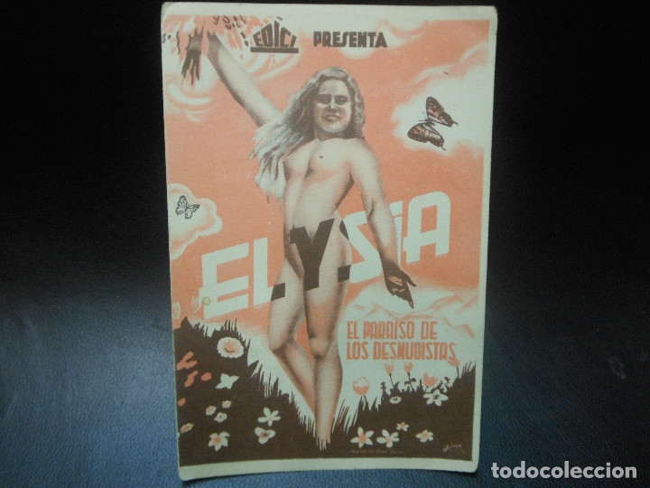 Cine: ELYSIA EL PARAISO DE LOS DESNUDISTAS PROGRAMA DE CINE - Foto 1