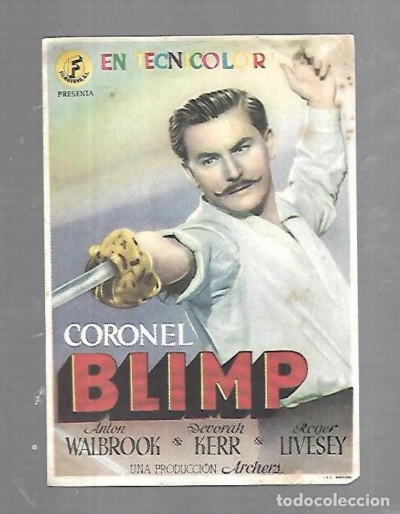 Cine: PROGRAMA DE CINE. S/P. CORONEL BLIMP - Foto 1