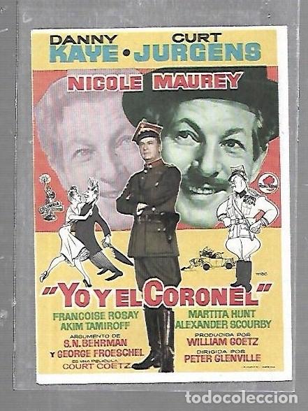  Foglietti di film di film antichi di cinema: PROGRAMA DE CINE. S/P. YO Y EL CORONEL