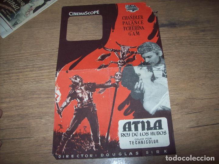Cine: PROGRAMA DE CINE ATILA REY DE LOS HUNOS. JACK PALANCE. SAL&Oacute;N NOVEDADES DE LLOSETA. MALLORCA