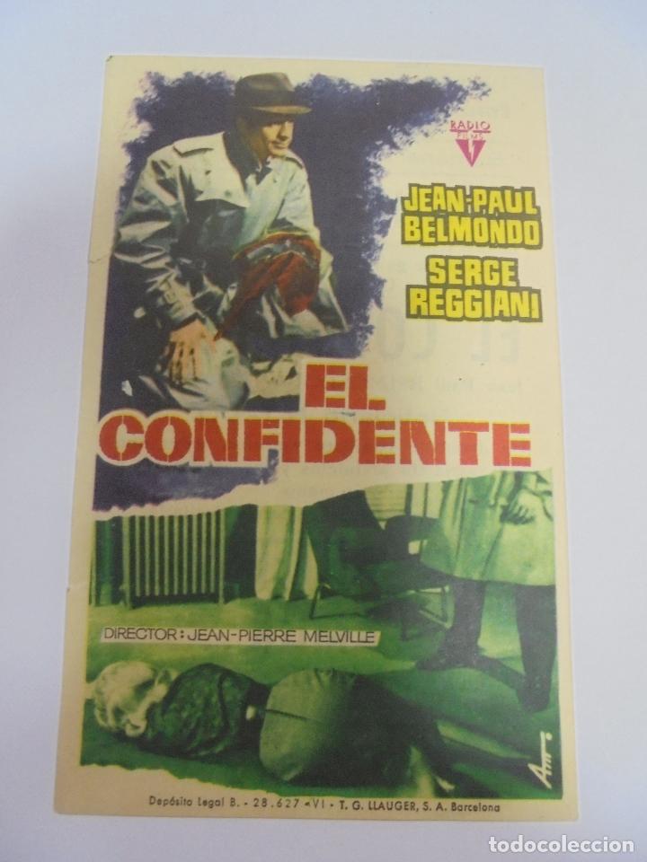 Cine: PROGRAMA DE CINE. C/P. EL CONFIDENTE. CINES DE SANS - Foto 1