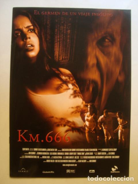 Cine: PRESS BOOK - KM. 666 - WRONG TURN (ROB SCHMIDT, 2003). - Foto 1