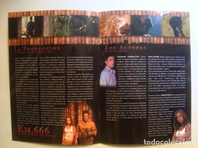 Cine: PRESS BOOK - KM. 666 - WRONG TURN (ROB SCHMIDT, 2003). - Foto 2