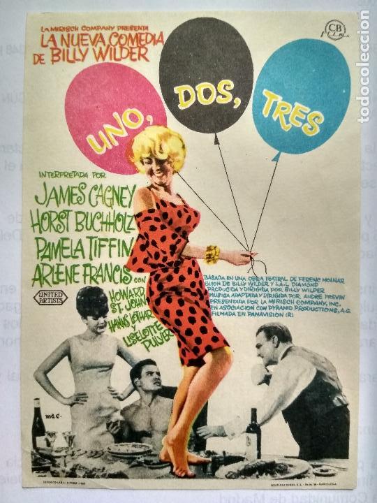 Folhetos de m&atilde;o de filmes antigos de cinema: FOLLETO DE CINE, UNO, DOS ,TRES, A&Ntilde;OS 70, ORIGINAL, SIN PUBLICIDAD
