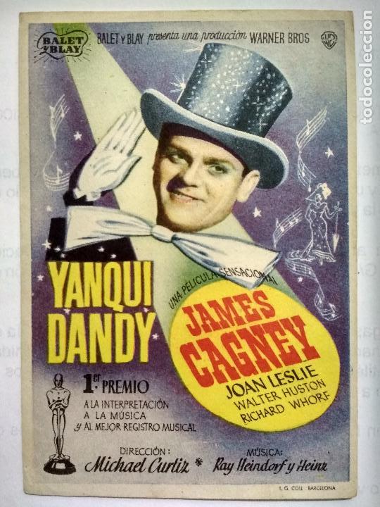 Folhetos de m&atilde;o de filmes antigos de cinema: FOLLETO DE CINE, YANQUI DANDY, A&Ntilde;OS 50, ORIGINAL, SIN PUBLICIDAD
