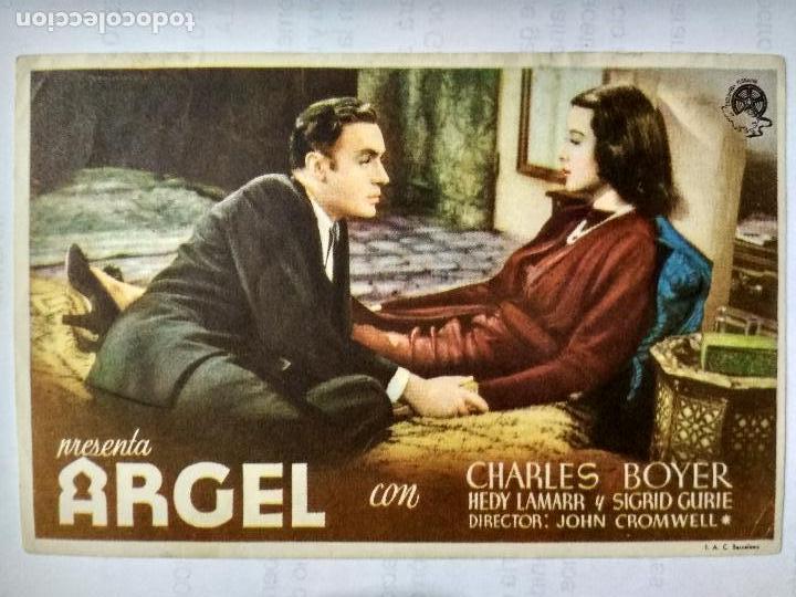 Folhetos de m&atilde;o de filmes antigos de cinema: FOLLETO DE CINE, ARGEL CON CHARLES BOYER, A&Ntilde;OS 50, ORIGINAL