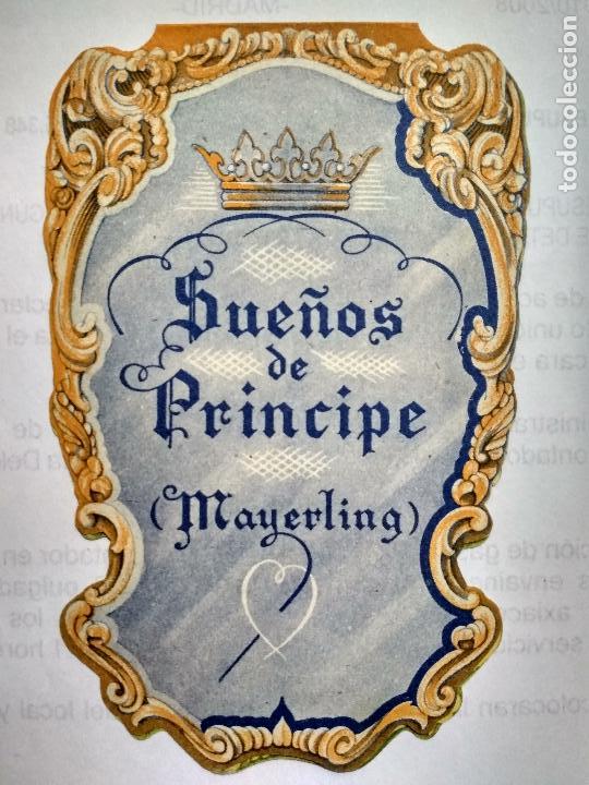Folhetos de m&atilde;o de filmes antigos de cinema: FOLLETO DE CINE DOBLE TROQUELADO, SUE&Ntilde;OS DE PRINCIPE CON CHARLES BOYER, A&Ntilde;OS 50, ORIGINAL