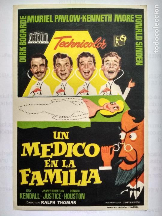  Flyers Publicitaires de films Anciens: FOLLETO DE CINE, UN MEDICO EN LA FAMILIA, ORIGINAL, SIN PUBLICIDAD
