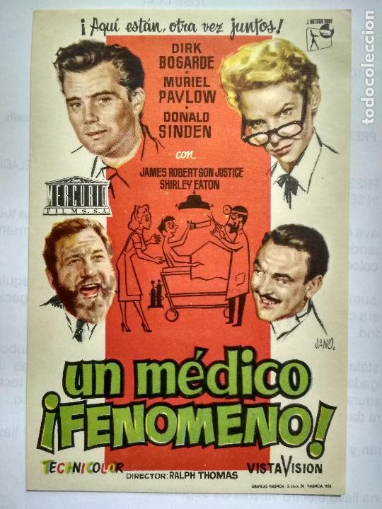  Flyers Publicitaires de films Anciens: FOLLETO DE CINE, UN MEDICO FENOMENO, ORIGINAL, SIN PUBLICIDAD