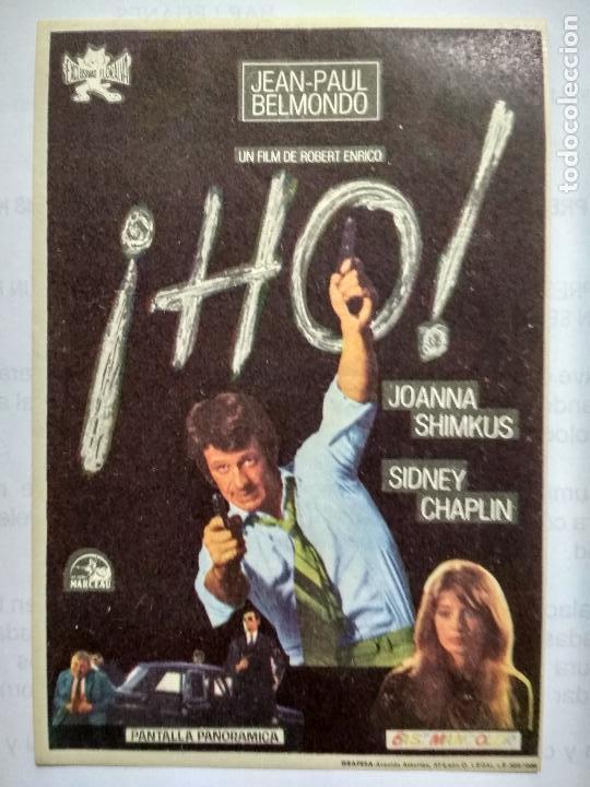  Flyers Publicitaires de films Anciens: FOLLETO DE CINE, HO CON JEAN-PAUL BELMONDO, ORIGINAL, SIN PUBLICIDAD