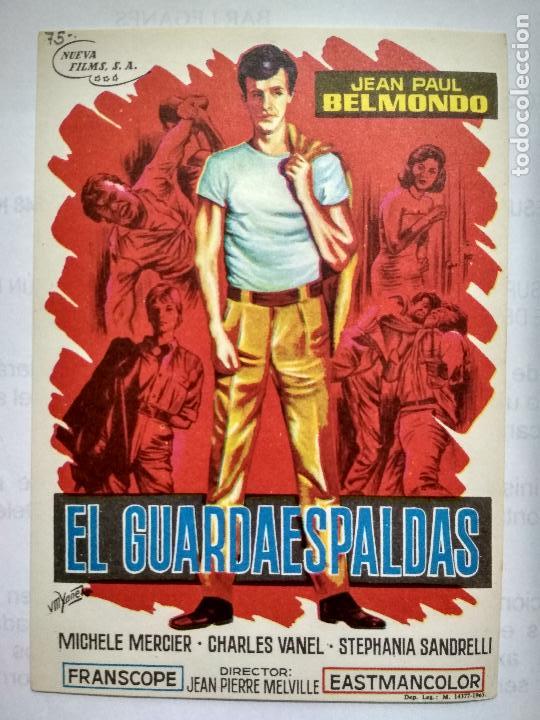  Flyers Publicitaires de films Anciens: FOLLETO DE CINE, EL GUARDAESPALDAS CON JEAN-PAUL BELMONDO, ORIGINAL
