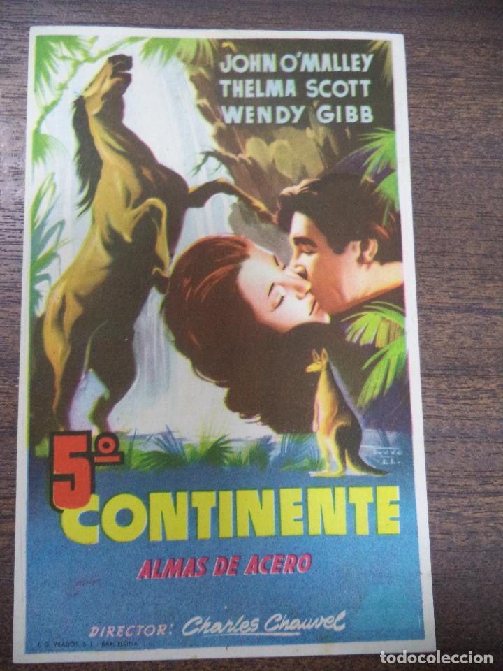 Cine: PROGRAMA DE CINE S/P. 5&ordm; CONTINENTE, ALMAS DE ACERO. - Foto 1