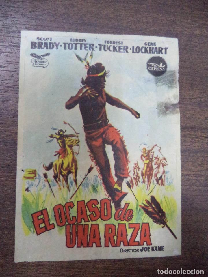 Cine: PROGRAMA DE CINE S/P. EL OCASO DE UNA RAZA. - Foto 1