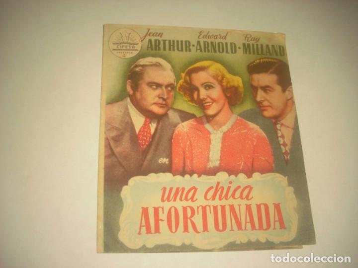 Cine: UNA CHICA AFORTUNADA , PROGRAMA DOBLE SIN PUBLICIDAD . - Foto 1