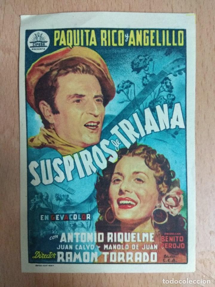 Cine: SUSPIROS DE TRIANA - PROGRAMA DE MANO. CON PUBLICIDAD - Foto 1