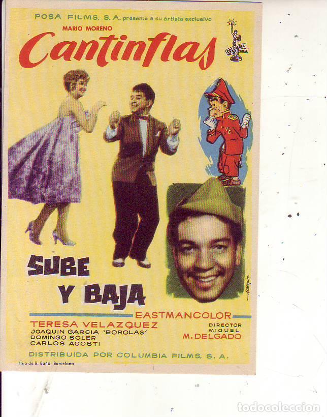  Flyers Publicitaires de films Anciens: SUBE Y BAJA - CANTINFLAS