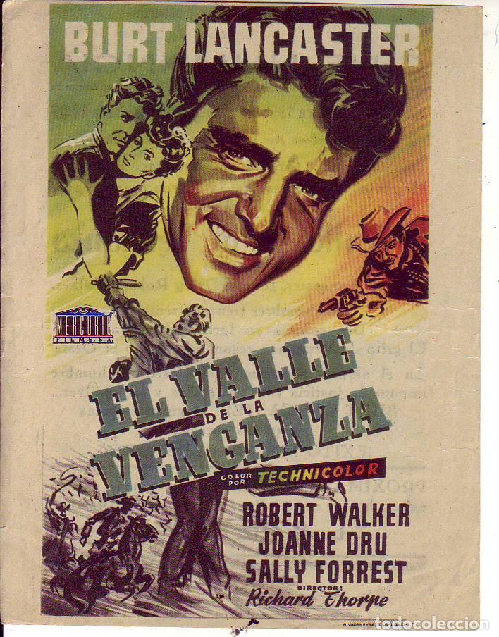 Cine: EL VALLE DE LA VENGANZA - BURT LANCASTER - Foto 1