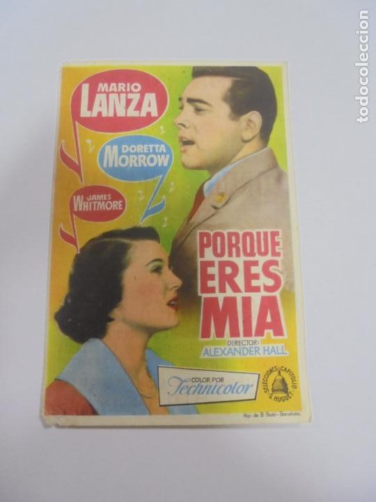 Cine: PROGRAMA DE CINE. C/P. PORQUE ERES MIA. CINEMA INFANTA - Foto 1