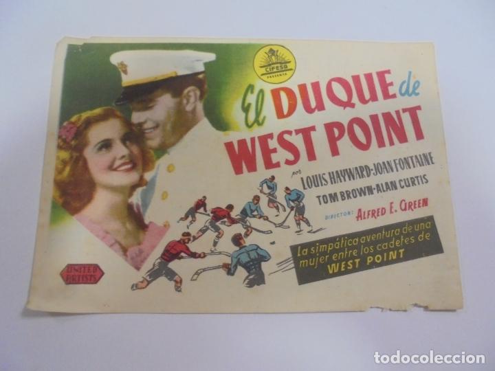 Cine: PROGRAMA DE CINE. C/P. EL DUQUE DE WEST POINT. CINE ESPLAY - Foto 1