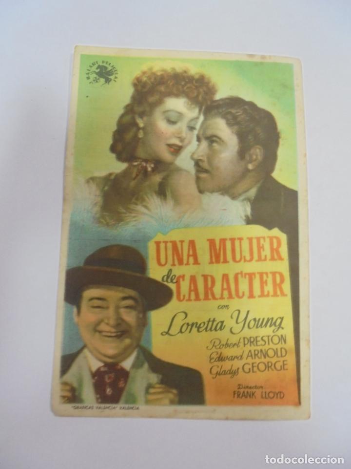 Cine: PROGRAMA DE CINE. C/P. UNA MUJER DE CARACTER. CINE VERSALLES - Foto 1